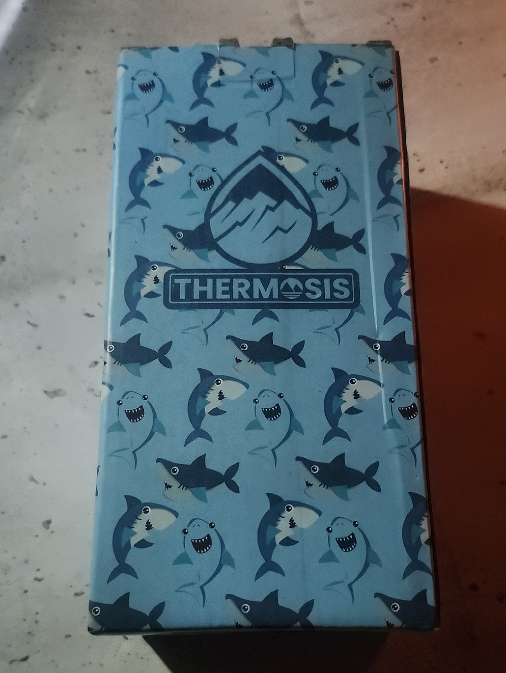 NWT Kids THERMOSIS Water Bottle 14oz Blue Shark